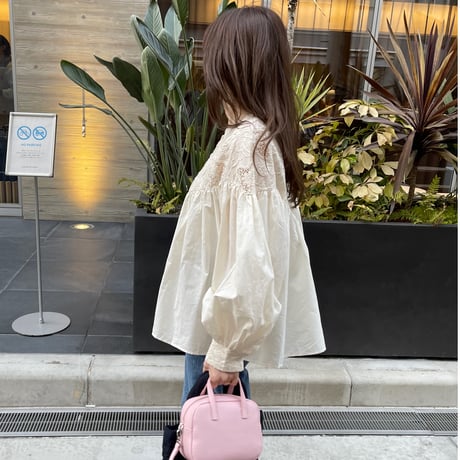 Lace flare blouse