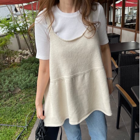 Knit camisole (ivory)
