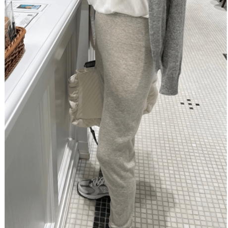 【In the morning】SWEAT KNIT PANTS(Oatmeal)