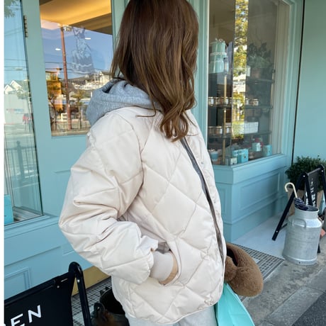 Quilted jacket (Cream)
