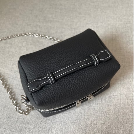 【6月再販】Leather mini pochette(Black)