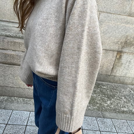 Wide sleeve knit(Oatmeal)