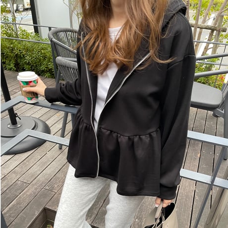 Teard frill foodie (Black)