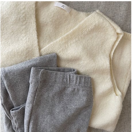Flannel leggings (Light gray)