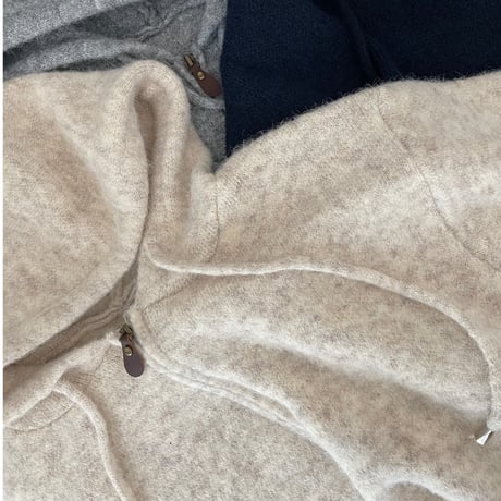 Foodie knit parker (oatmeal)
