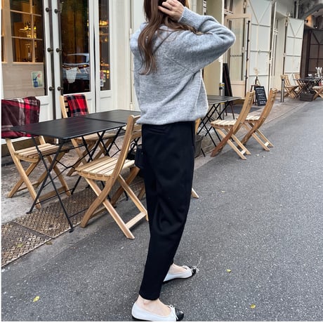 Taperd sweat pants(Black)