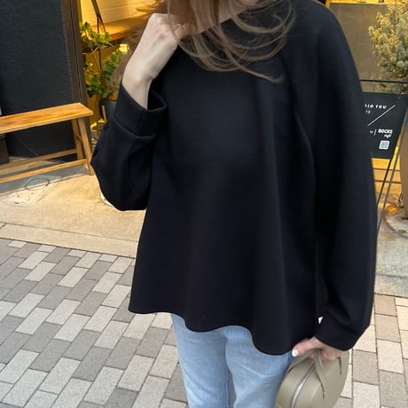 Flare slit sweat(Black)