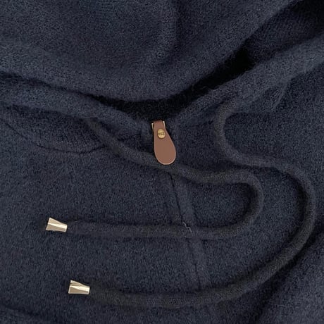 Foodie knit parker (Navy)