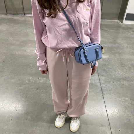 Heart pocket sweat pants(Pink)
