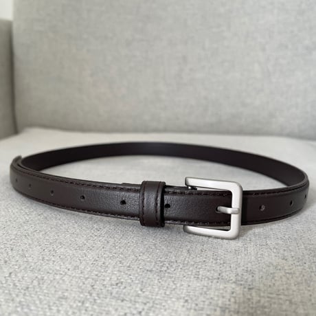 Real lather square belt