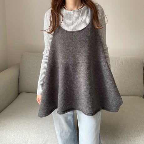 Knit camisole (gray)
