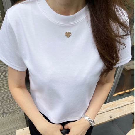 Heart plate t-shirts(White)
