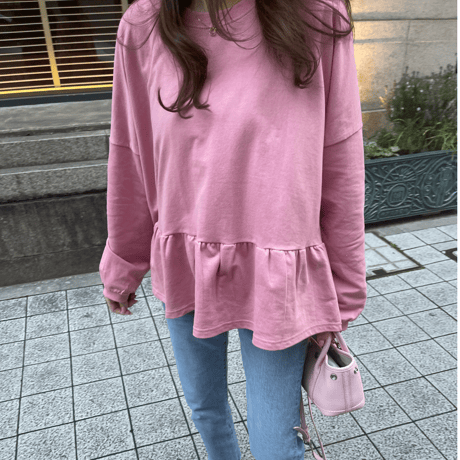 Teard flare sweat(Pink)