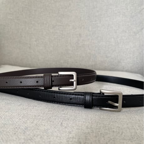Real lather square belt