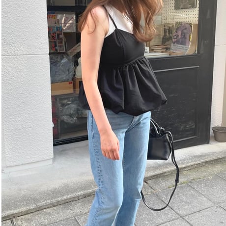 Camisole balloon tops(Black)
