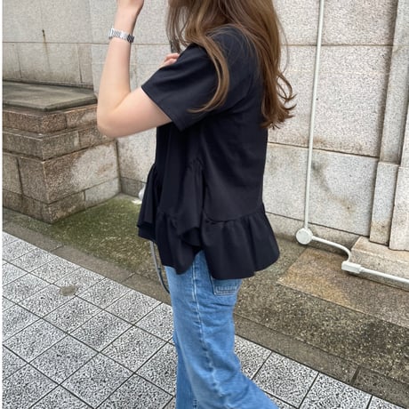 Volume frill tops(Black)