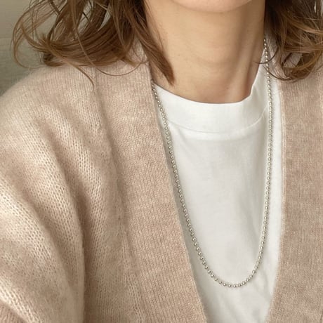 【silver925】Ball chain necklace 3㎜×60㎝