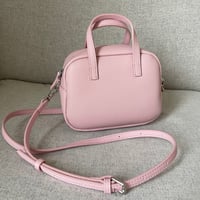 Leather mini square bag(Pink)