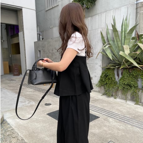 Flare camisole setup(Black)