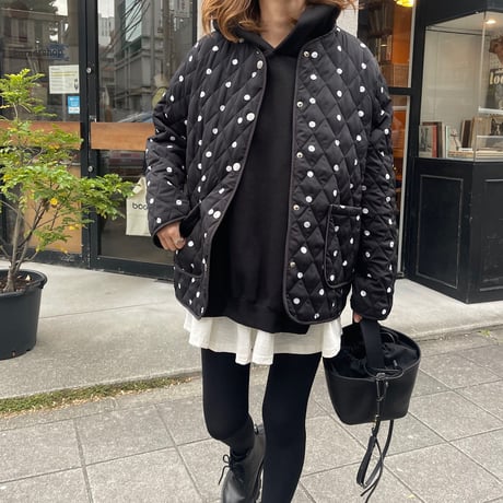 Dot quilted jacket
