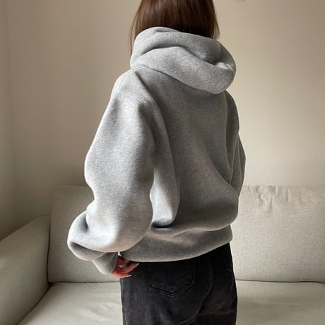 Fluffy foodie pullover(Gray)