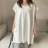 Cutoff sweat mini onepiece(White)
