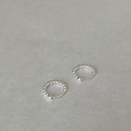 【silver925】Ball hoop pierce