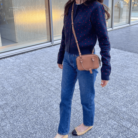 Dot pocket cardigan