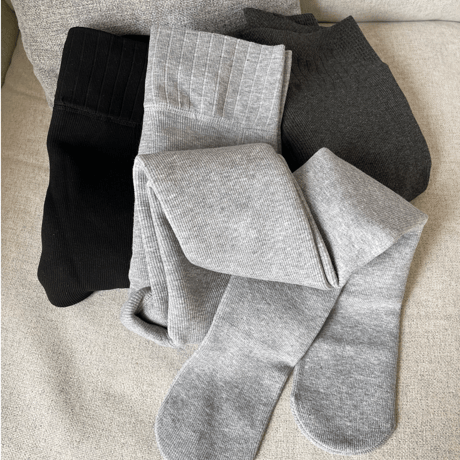 Warm heat rib tights