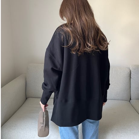 Slit design sweat(Black)