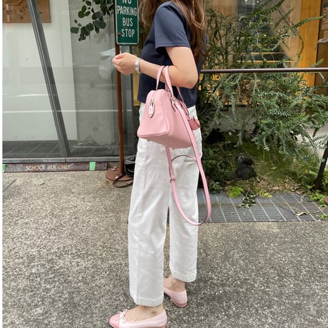 Cotton stretch ankle pants(White)