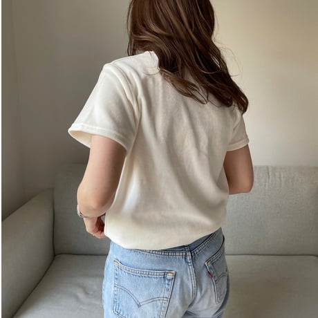 Velor pullover(Ivory)