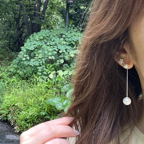【silver925】Pearl pierce
