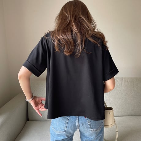 Roll-up flare tops(Black)