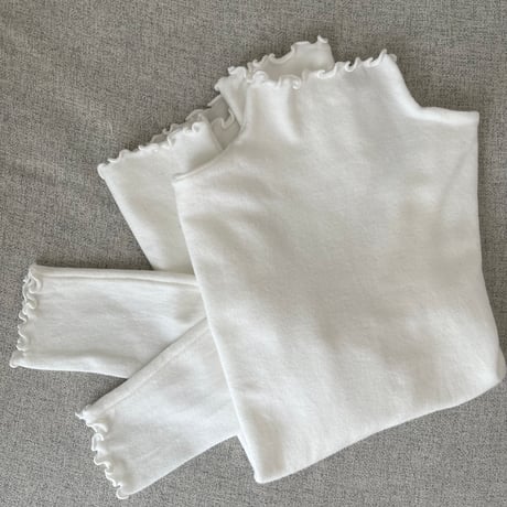 Mellow piping knit(White)