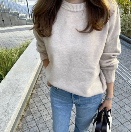 Loose knit (Light beige)
