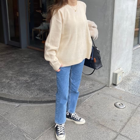 Waffle long knit