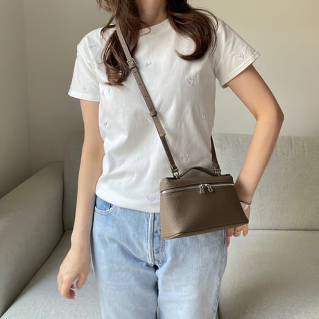 Heart basic t-shirts(White)