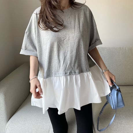 Teard flare tops(Gray)