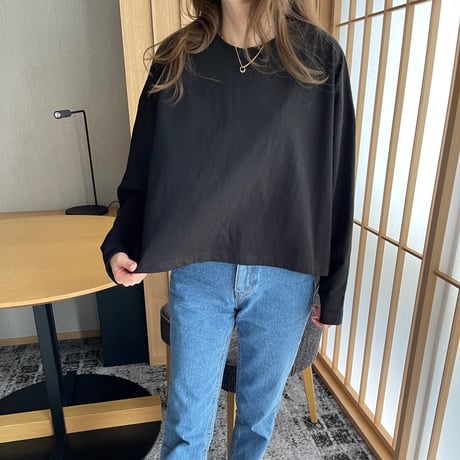Over size long t-shirts(Black)