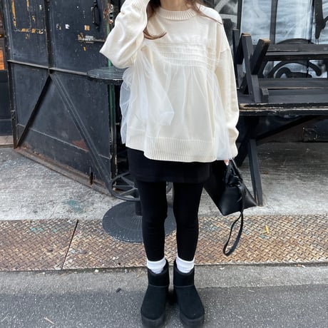 Feminine knit(Ivory)