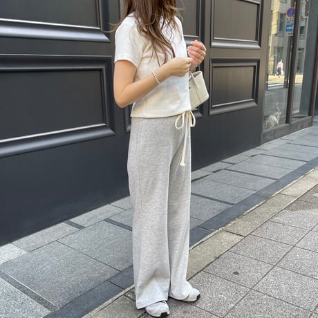 Soft flare sweat pants(Gray)
