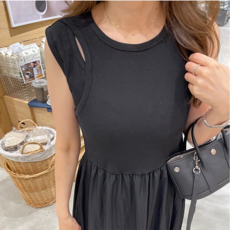 Rib long onepiece