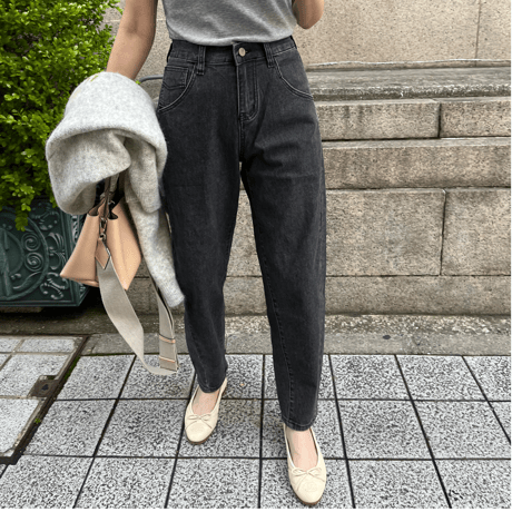Taperd stretch soft denim(Gray)