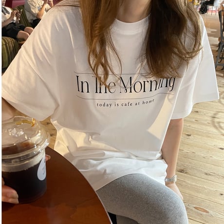 【In the morning】ORIGINAL LOGO T-SHIRTS (Black)