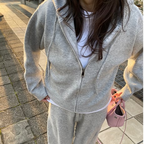 Knit foodie setup(Light gray)