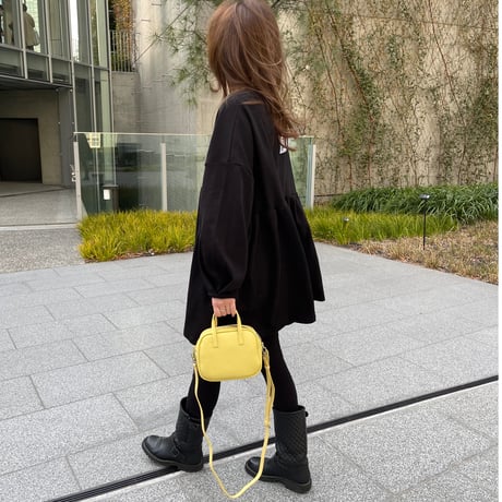 Square neck mini onepiece(Black)