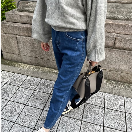 Taperd stretch soft denim(Blue)