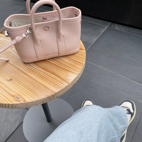 Leather mini tote bag(Baby pink)付属ポーチなし