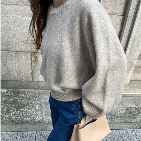 Wide sleeve knit(Oatmeal)